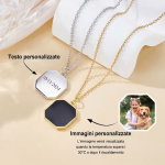 La magia di un ricordo segreto: collana unisex con foto termica