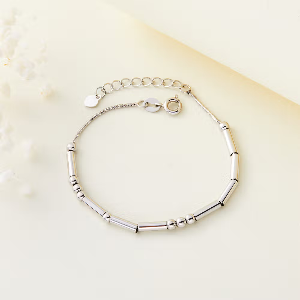 Bracciale personalizzato minimalista in codice morse con messaggio segreto