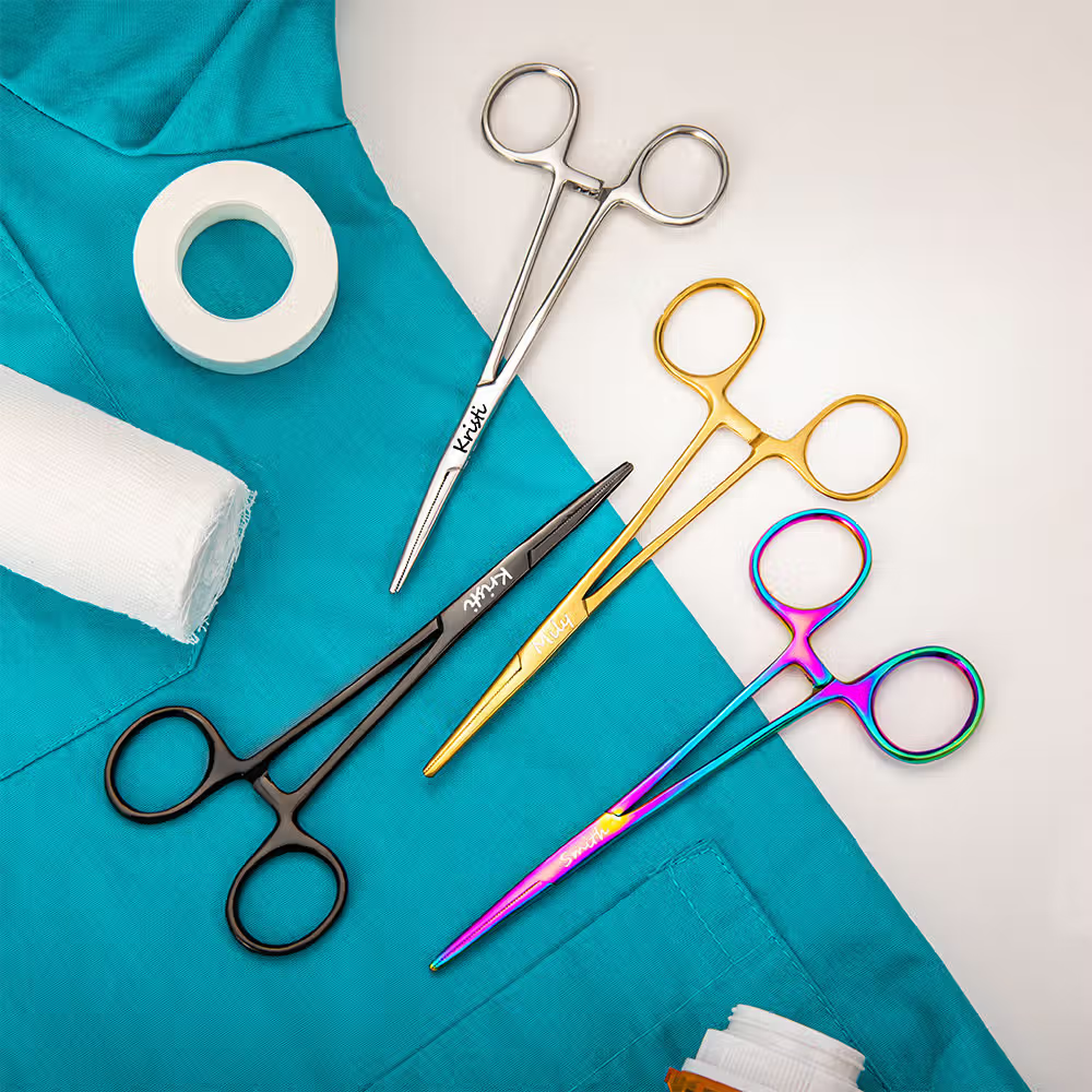 Forbici mediche personalizzate con nome in acciaio inossidabile