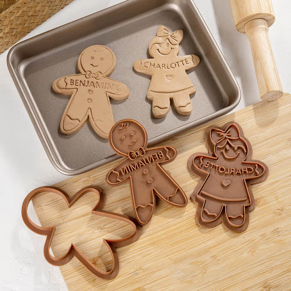 Tagliabiscotti natalizio personalizzato per bambini e famiglia