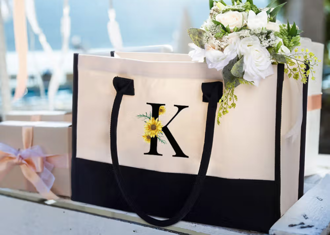 Borse personalizzate ad alta capacità regalo per damigelle d’onore