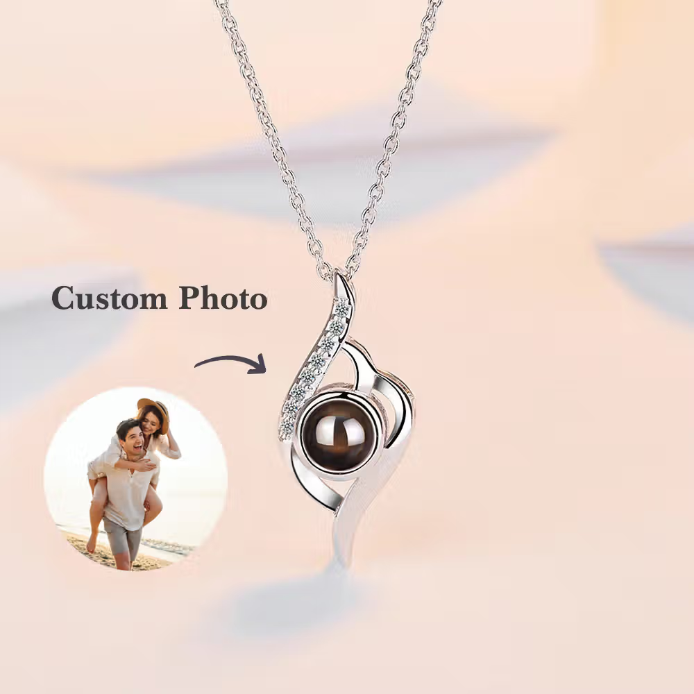 Collana personalizzata con foto di proiezione per donne