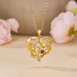 Collana personalizzata con pietre di nascita per mamma e figlio